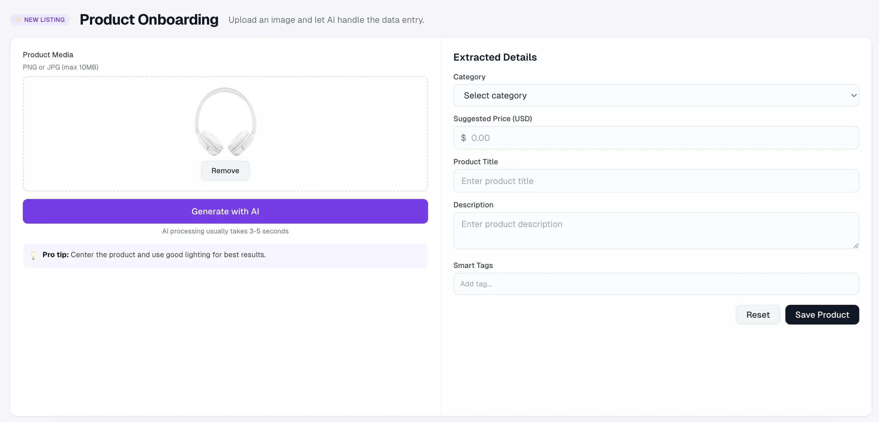 AI Product Data Generator - Image 1