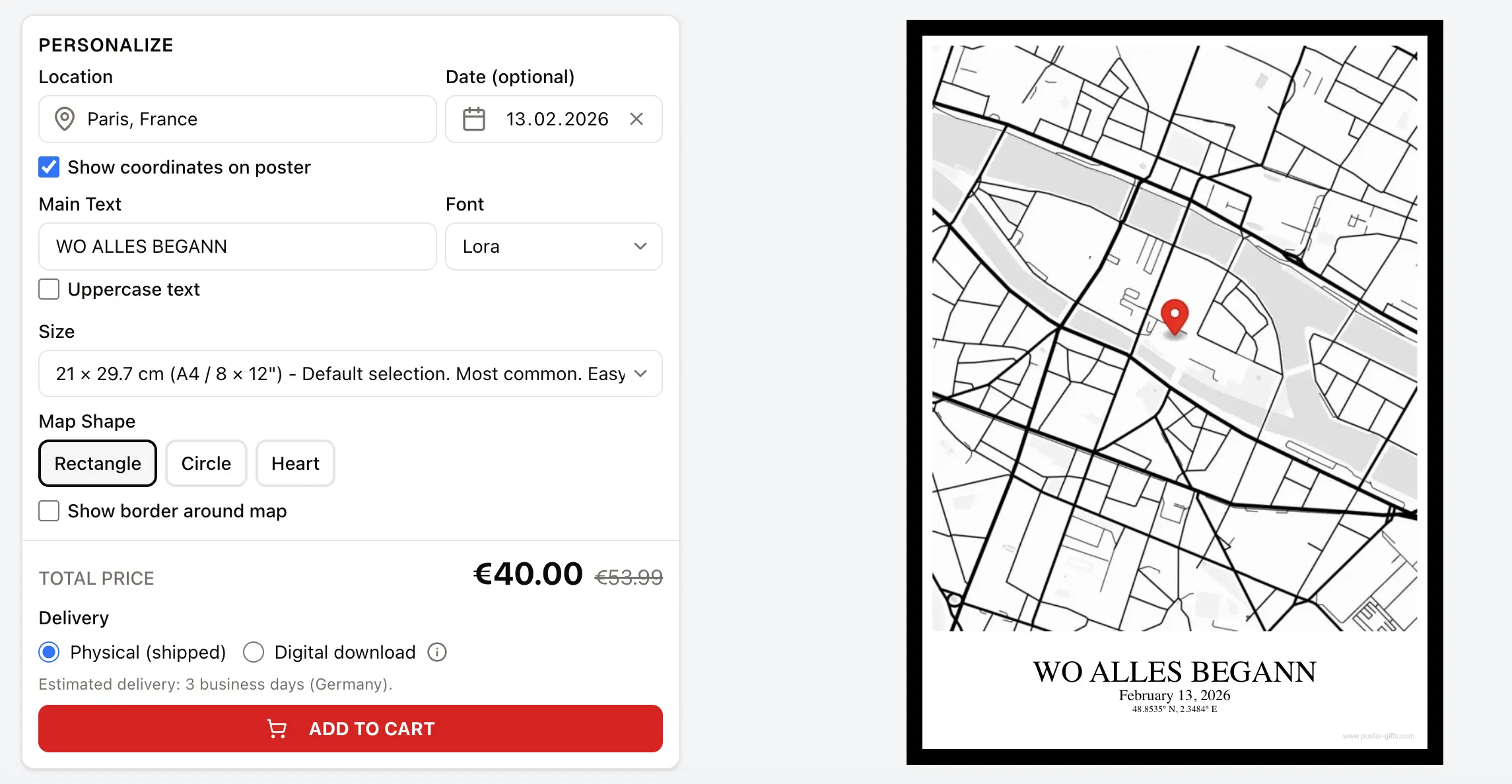 Custom Map Poster Generator - Image 1